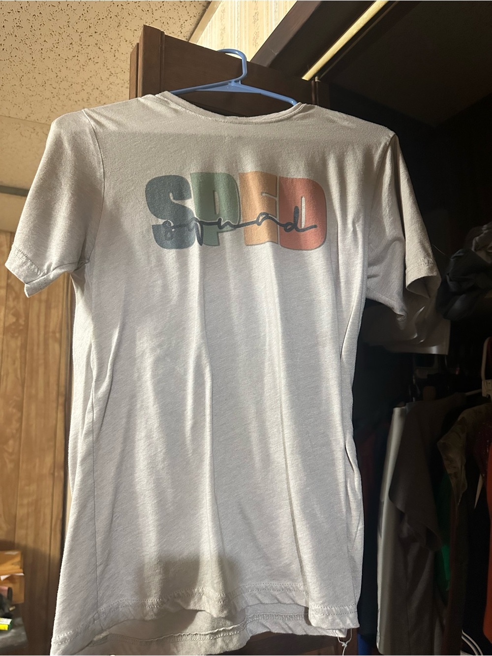 Next Level Apparel White Tee with Retro SDPD Gradient Logo